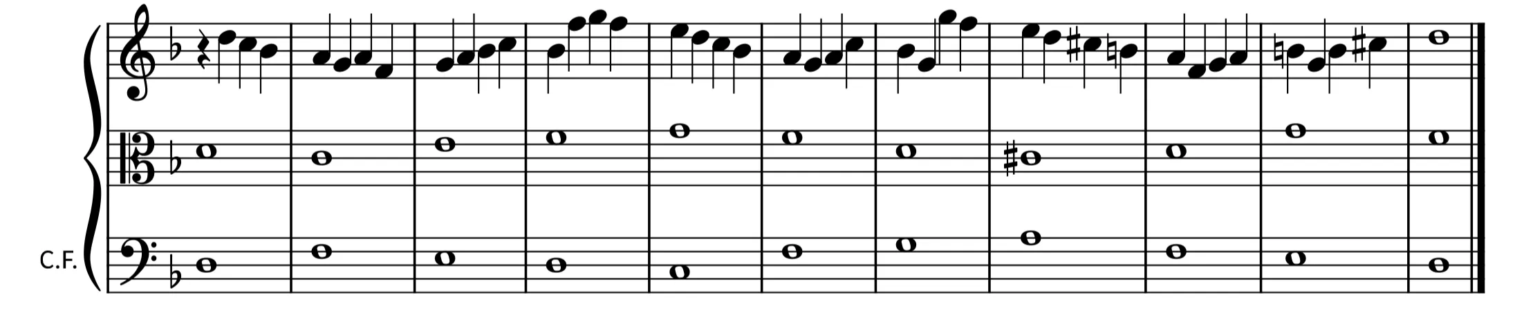 Troisième espèce à 3 voix