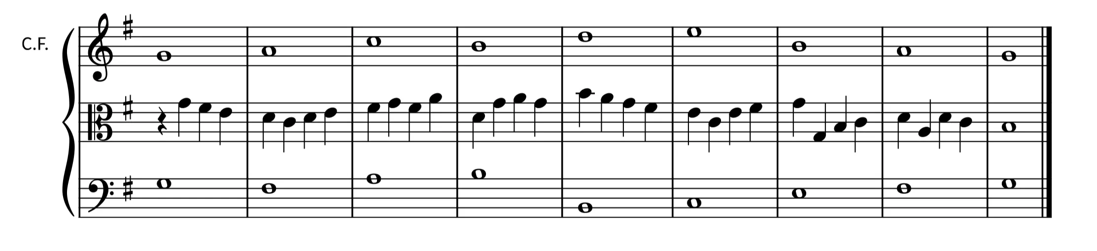 Troisième espèce à 3 voix