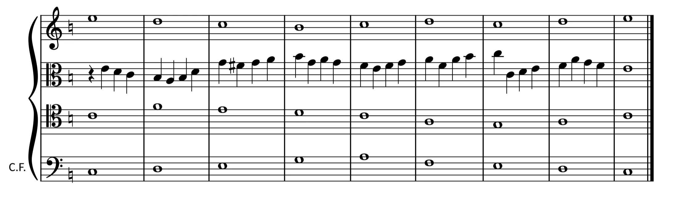 Troisième espèce à 4 voix