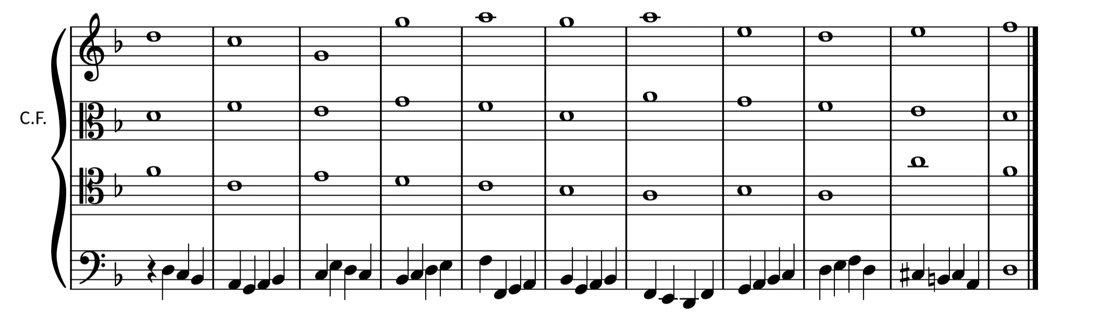 Troisième espèce à 4 voix