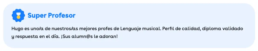 Distintivo de profesor destacado en Superprof